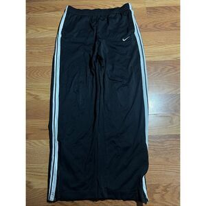 Vintage Y2K Nike Basketball Striped Wideleg Track Pants